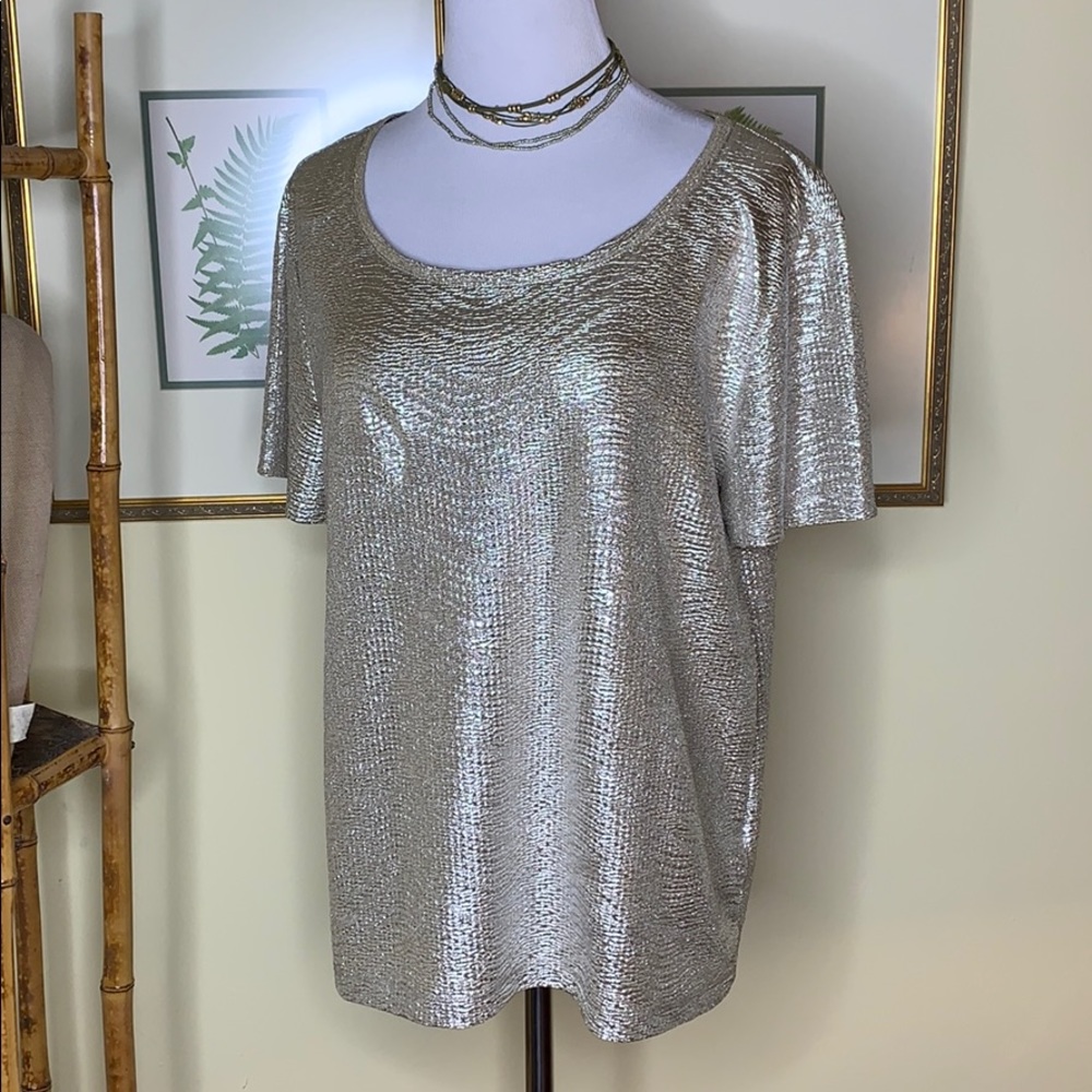 H & M Gold Foil Metallic Snake Reptile texture S